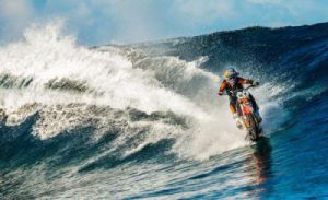 Robbie Maddison on water