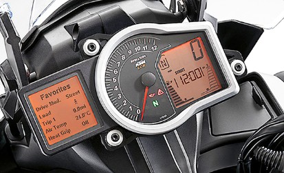 KTM1190R dashboard