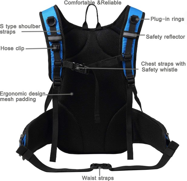Mubasel Gear Insulated Hydration Pack back panel