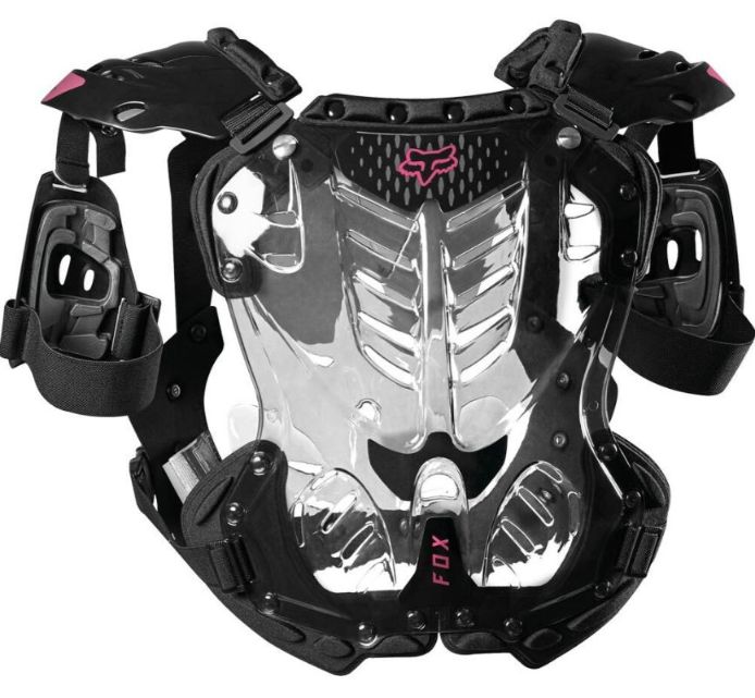 One Size White/Black EVS Flux Youth Chest Protector Off-Road/Dirt Bike Motorcycle Body Armor 