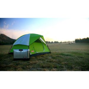 Coleman 2 person Sundome Tent set up