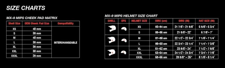 Bell helmet sizing chart | MOTODOMAINS