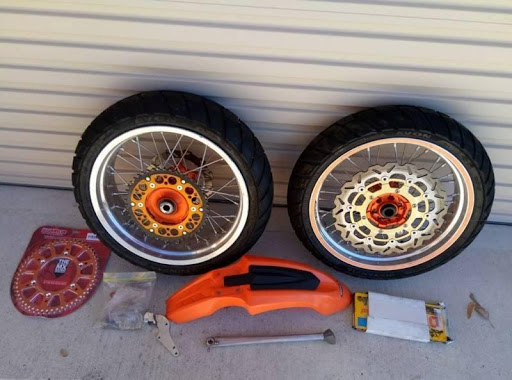 Supermoto Conversion Kit, Supermoto Wheels and Tires